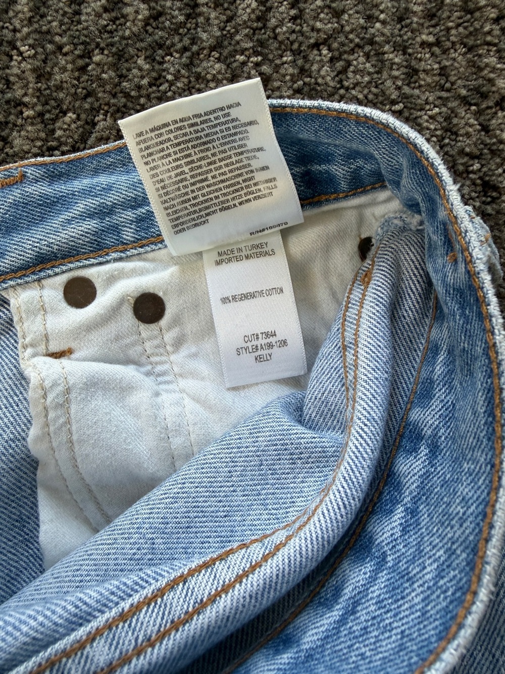 Agolde Kelly High Rise Jeans in Harmonic Wash - Picture 10 of 10